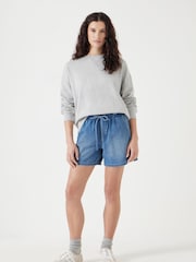 Hush Denim Blue Betty Pull On Denim Shorts - Image 5 of 6