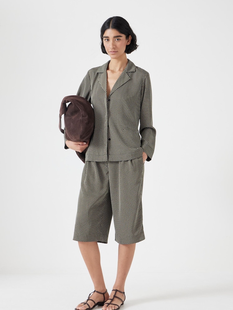 Hush Green Printed Bermuda Shorts - Image 2 of 5