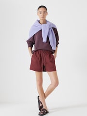 Hush Red Margot Technical Pull On Shorts - Image 1 of 5