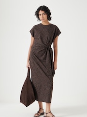 Hush Animal 100% Cotton Trinny Stretch Jersey Midi Dress - Image 2 of 5