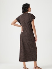 Hush Animal 100% Cotton Trinny Stretch Jersey Midi Dress - Image 3 of 5