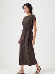Hush Animal 100% Cotton Trinny Stretch Jersey Midi Dress - Image 4 of 5