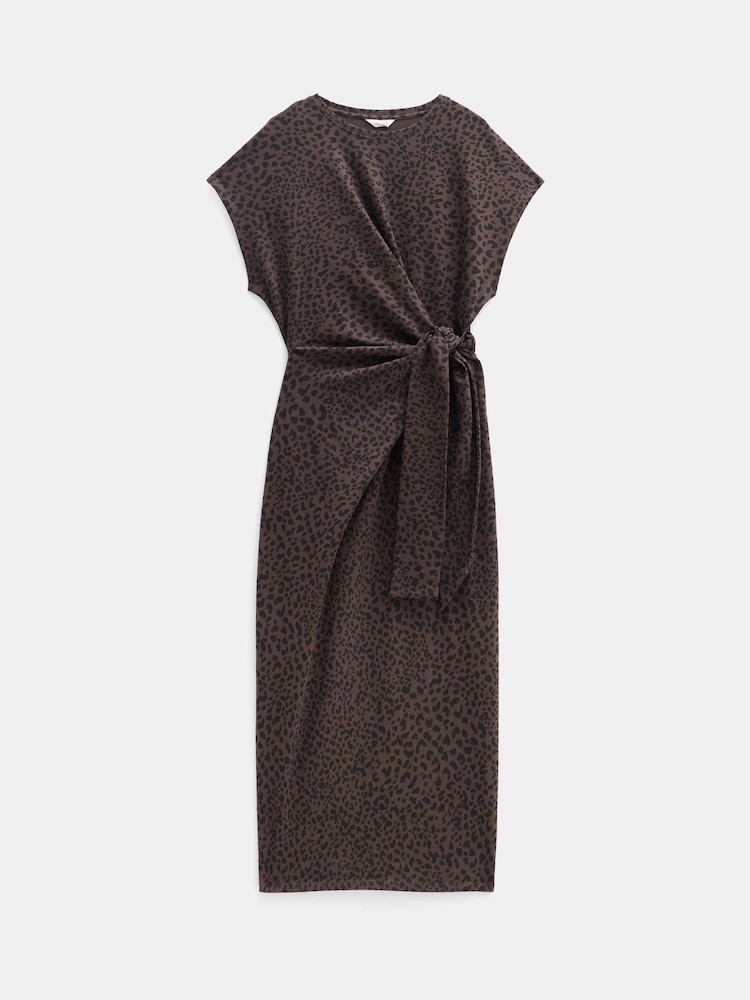 Hush Animal 100% Cotton Trinny Stretch Jersey Midi Dress - Image 5 of 5