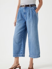 Hush Blue Lya Denim Culotte Jeans - Image 1 of 5
