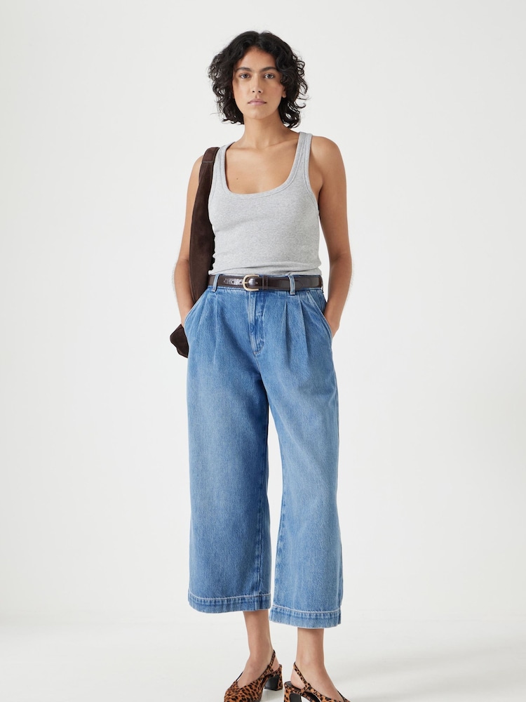 Hush Blue Lya Denim Culotte Jeans - Image 2 of 5
