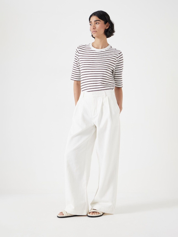 Hush White Lya Wide Leg Trousers - Image 2 of 7