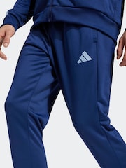 adidas Blue/Navy Sportswear 3Stripes Fleece Tracksuit - Image 5 of 8