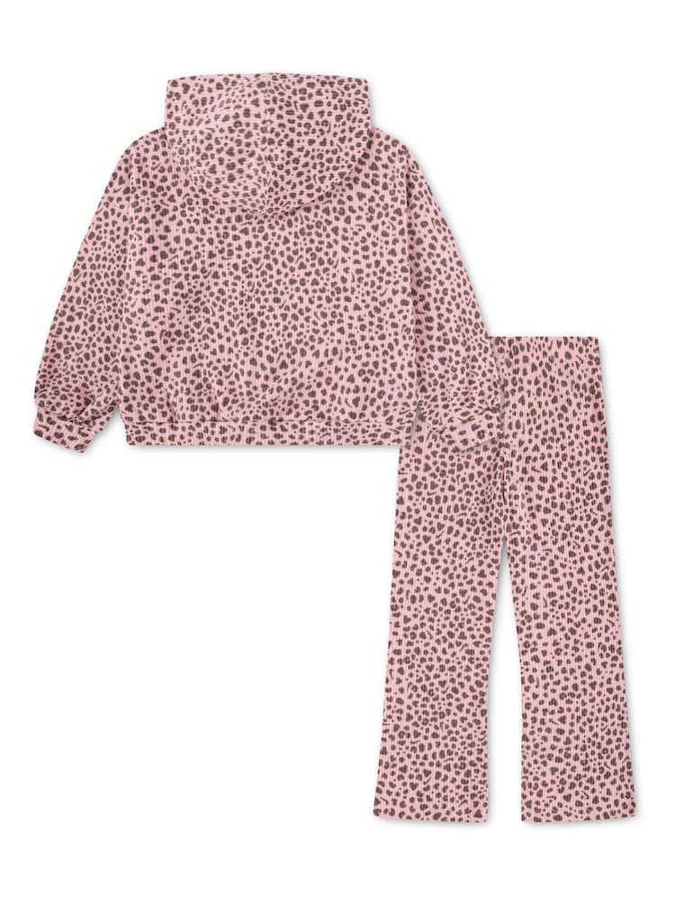 Komplet rebrastega kapucarja in ohlapnih pajkic Nike Little Kids Wild Warmth - Slika 2 iz 3