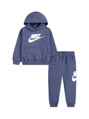 Jekleno modra - Trenirka iz flisa Nike Little Kids Club - Slika 1 iz 4