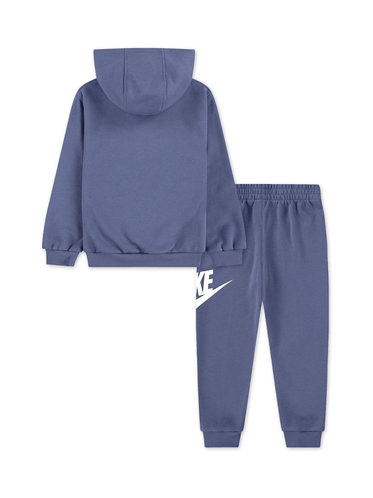 Jekleno modra - Trenirka iz flisa Nike Little Kids Club - Slika 2 iz 4