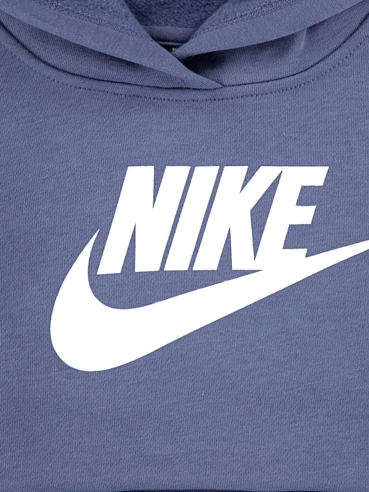 Jekleno modra - Trenirka iz flisa Nike Little Kids Club - Slika 4 iz 4