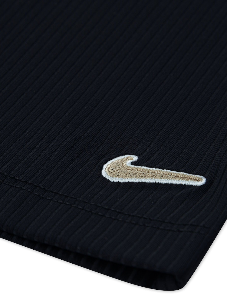 Nike Black Little Kids Cosy Crew and Flared Leggings Set - Image 5 of 5