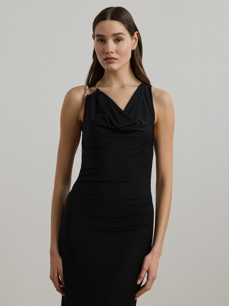 Buy Lauren Ralph Lauren Black Elkanah Sleeveless Cowl Neck Satin Gown Dress from Next USA Buy Lauren Ralph Lauren Black Elkanah Sleeveless Cowl Neck Satin Gown Dress from Next USA