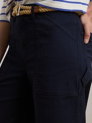 Lauren Ralph Lauren Large Yurshane Cropped Pocket Detail Wide Leg Trousers - Image 4 of 4