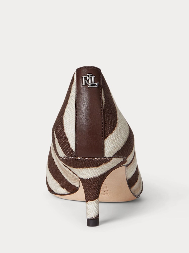 Lauren Ralph Lauren Brown Adrienne Leather Court Brown Heel Shoes - Image 4 of 4 Lauren Ralph Lauren Brown Adrienne Leather Court Brown Heel Shoes - Image 4 of 4
