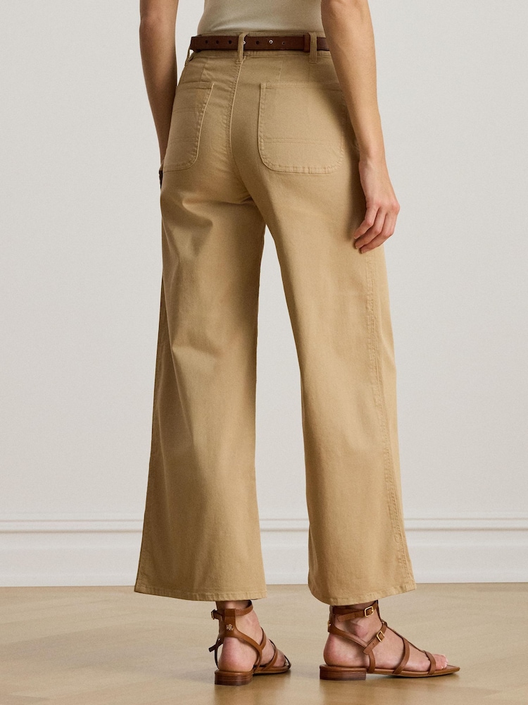 Lauren Ralph Lauren Large Yurshane Cropped Pocket Detail Wide Leg Trousers - Image 2 of 7 Lauren Ralph Lauren Large Yurshane Cropped Pocket Detail Wide Leg Trousers - Image 2 of 7