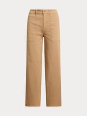 Lauren Ralph Lauren Large Yurshane Cropped Pocket Detail Wide Leg Trousers - Image 6 of 6