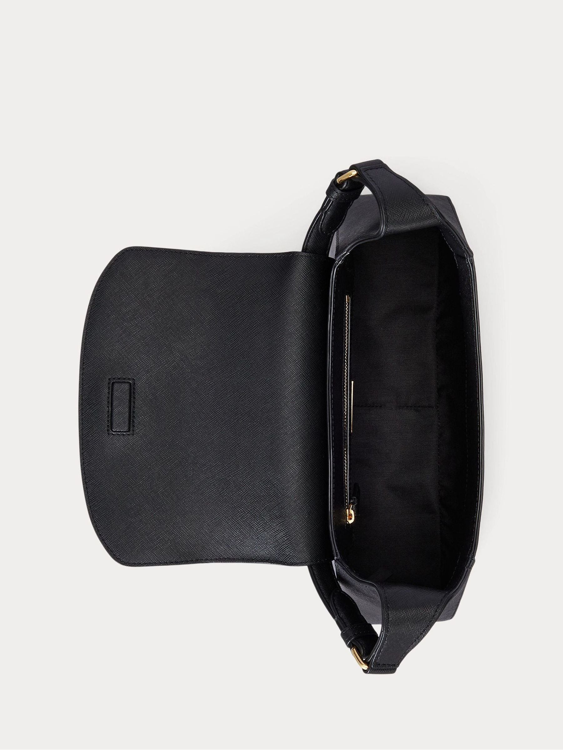 Buy Lauren Ralph Lauren Black Leather Shoulder Bag from the Next