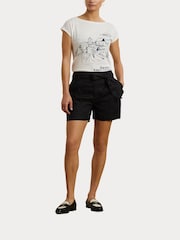 Lauren Ralph Lauren Greita Santorini Holiday Graphic White T-Shirt - Imagen 7 de 8