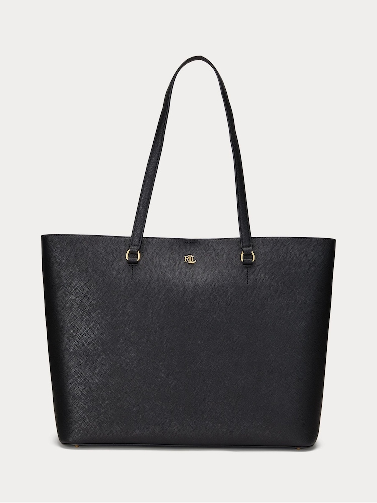Lauren Ralph Lauren Karly Leather Tote Black Bag - Image 2 of 7