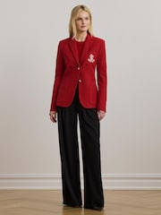 Lauren Ralph Lauren  Anfisa Crest Logo Blazer Jacket - Image 3 of 8