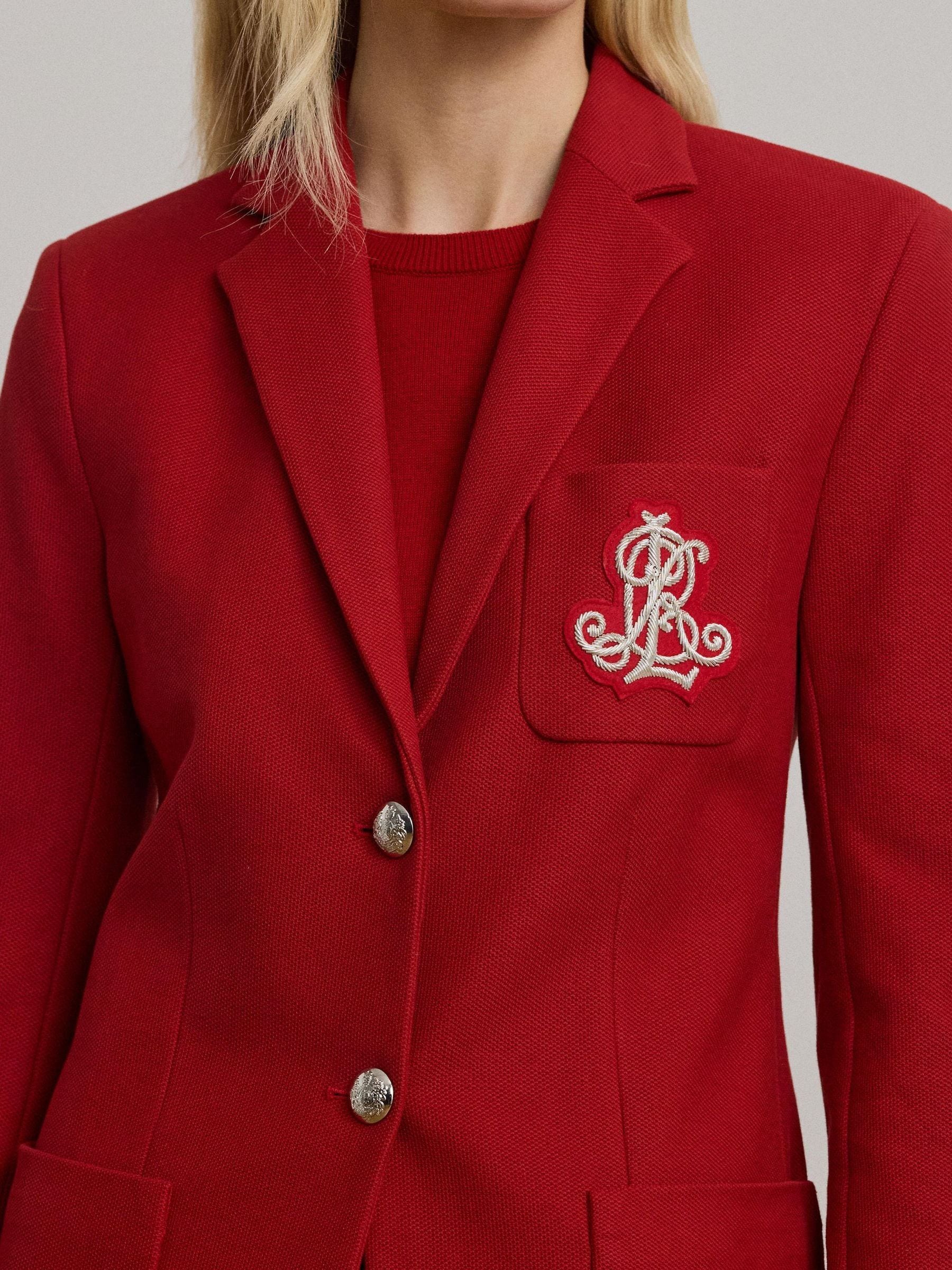 Buy Lauren Ralph Lauren Madison Red Anfisa Bullion Jacquard Blazer