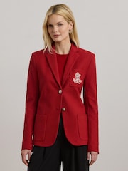 Lauren Ralph Lauren  Anfisa Crest Logo Blazer Jacket - Image 4 of 8
