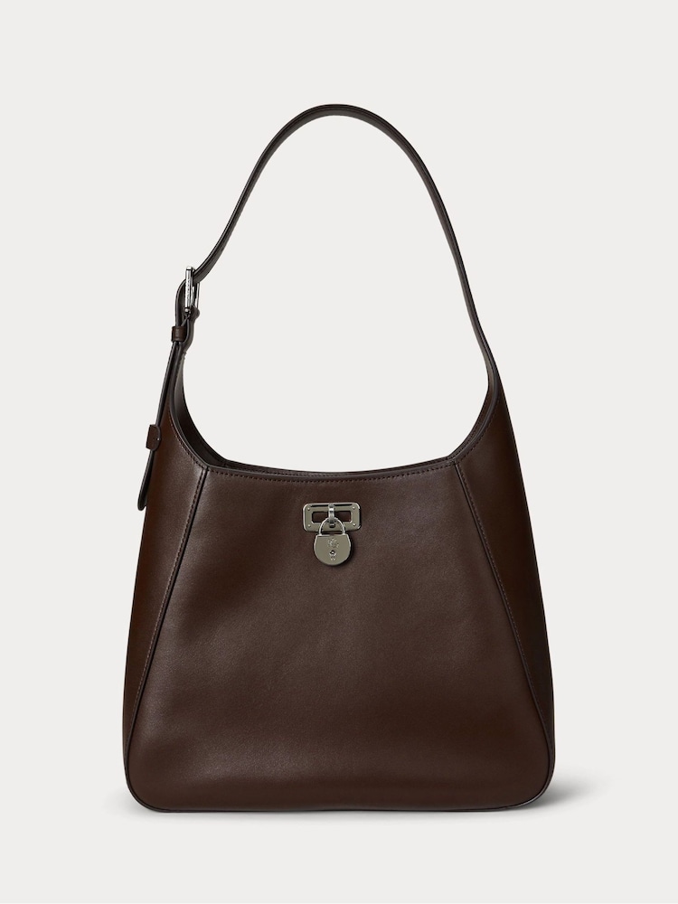 Lauren Ralph Lauren Tanner Lock Structured Leather Bag - Image 1 of 5 Lauren Ralph Lauren Tanner Lock Structured Leather Bag - Image 1 of 5