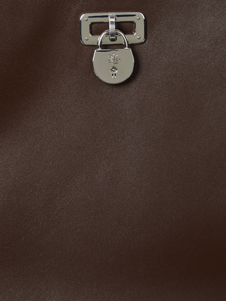 Lauren Ralph Lauren Tanner Lock Structured Leather Bag - Image 5 of 5 Lauren Ralph Lauren Tanner Lock Structured Leather Bag - Image 5 of 5