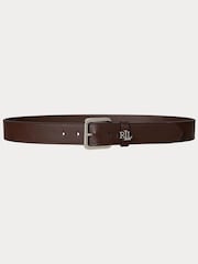 Svetlo rjava - Lauren Ralph Lauren Medium Keeper Logo Belt - Slika 1 iz 2
