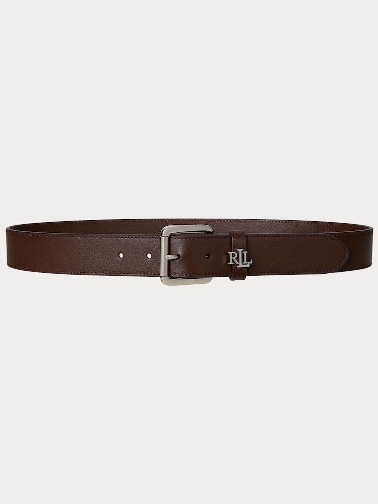 Svetlo rjava - Lauren Ralph Lauren Medium Keeper Logo Belt - Slika 1 iz 2