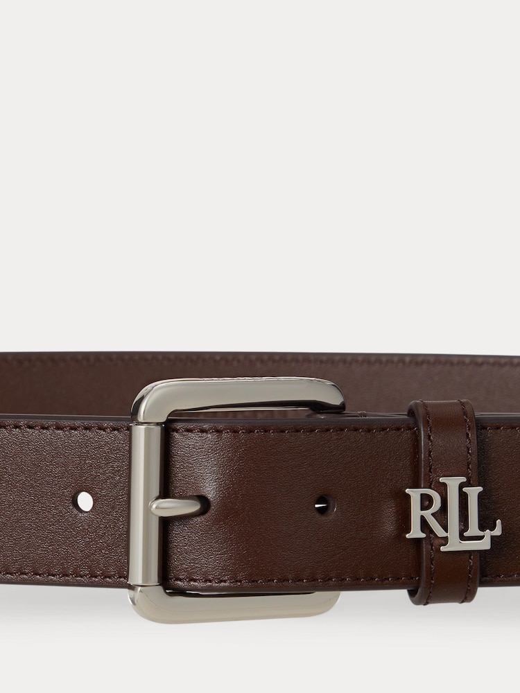 Svetlo rjava - Lauren Ralph Lauren Medium Keeper Logo Belt - Slika 2 iz 2