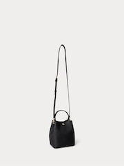 Lauren Ralph Lauren Small Reese Leather Logo Bucket Black Bag - Image 3 of 7