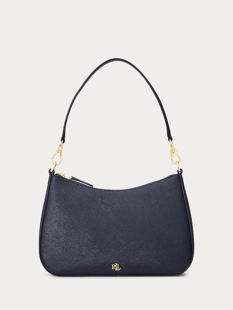 Lauren Ralph Lauren Danni Crosshatch Leather Shoulder Bag - Image 1 of 1 Lauren Ralph Lauren Danni Crosshatch Leather Shoulder Bag - Image 1 of 1