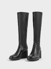 Vagabond Shoemakers Deena Tall Stretch Wedge Black Boots - Image 2 of 3