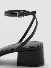 Mango Black Strappy Heeled Sandals - Image 3 of 3