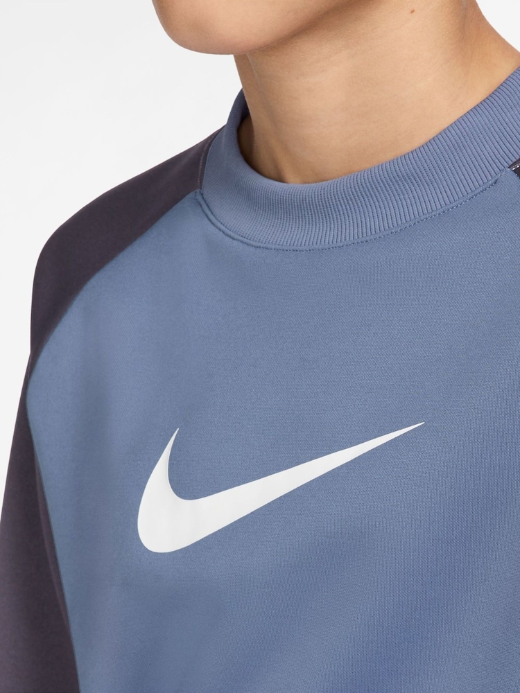 Nike World Indigo Blue Dri-FIT Poly Crew Tracksuit - Image 4 of 4
