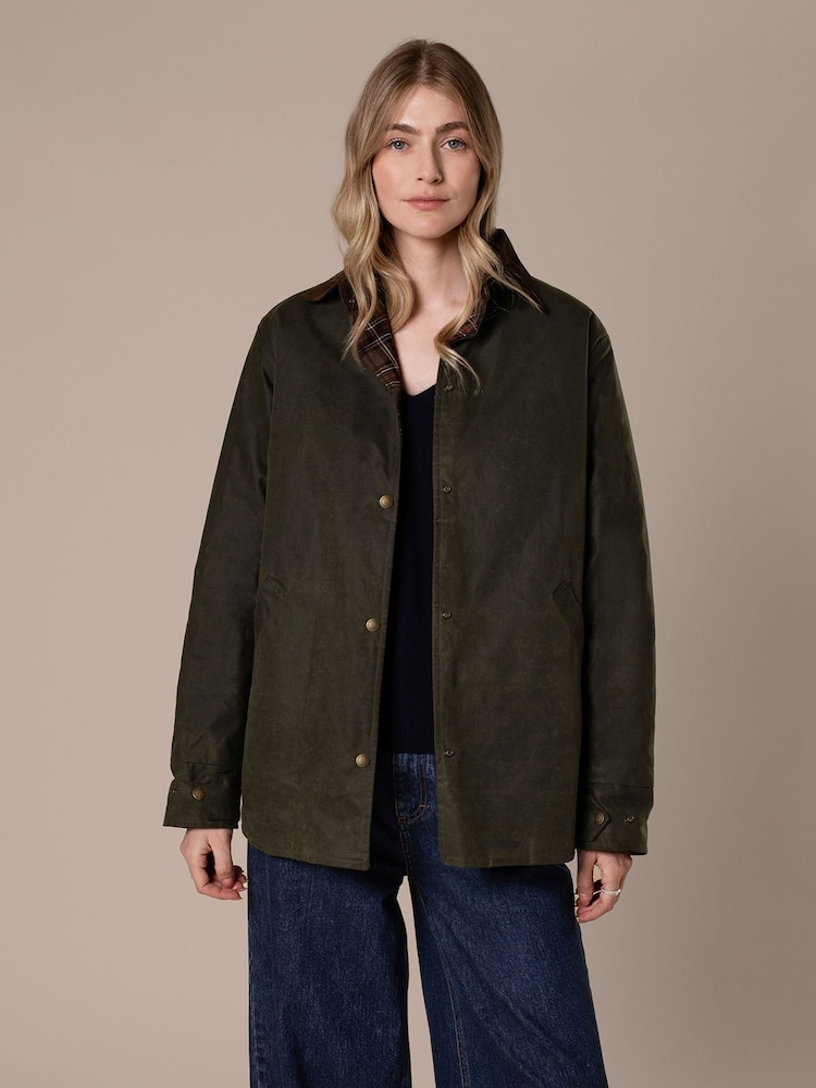 Celtic & Co. Green Wax Jacket - Image 2 of 6