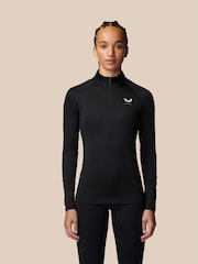 Castore Black 1/2 Zip Long Sleeve Tshirt - Image 1 of 4