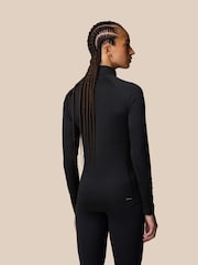 Castore Black 1/2 Zip Long Sleeve Tshirt - Image 2 of 4