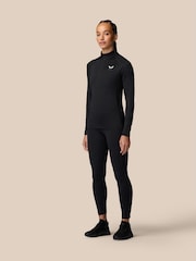 Castore Black 1/2 Zip Long Sleeve Tshirt - Image 4 of 4