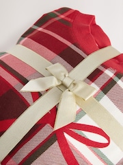 Red Check Bow Cosy Long Sleeve Pyjamas - Image 11 of 11