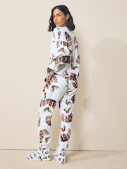 Cream Christmas Pudding Long Sleeve Pyjamas - Image 5 of 9