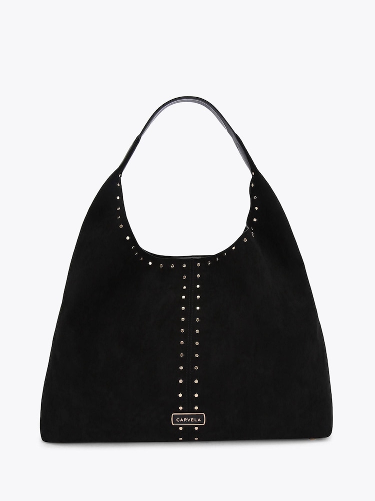 Negro - Carvela Cinzia Studded Shoulder Bag - Imagen 1 de 4