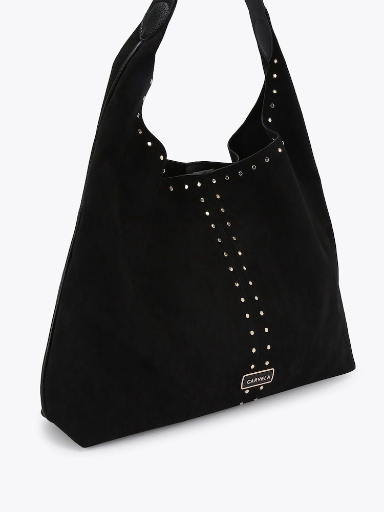 Negro - Carvela Cinzia Studded Shoulder Bag - Imagen 2 de 4