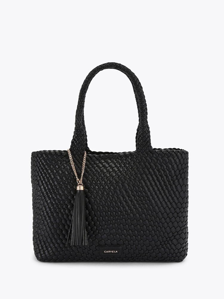 Carvela Black Verona Weave Tote Bag - Image 1 of 4