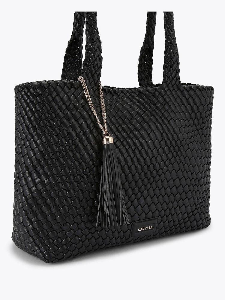 Carvela Black Verona Weave Tote Bag - Image 2 of 4