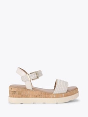 Carvela White Serenita Weave Sandals - Image 1 of 4