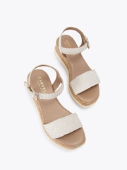 Carvela White Serenita Weave Sandals - Image 2 of 4