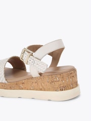 Carvela White Serenita Weave Sandals - Image 3 of 4